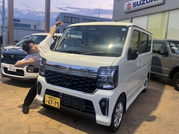 新型エブリイワゴンの試乗車が来ました！